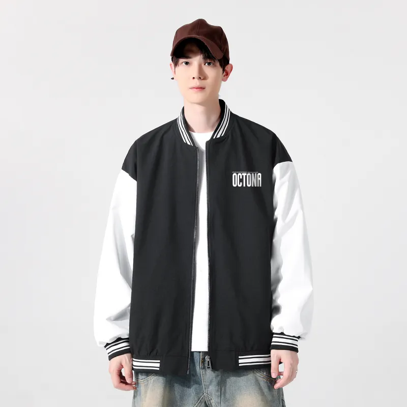 Small Columns Under The Sea Baseball Jacket Unisex-2