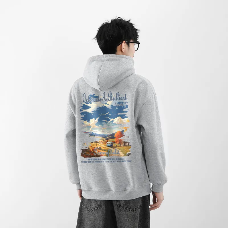 Small Columns Under The Sea Sweatshirt Set Unisex-12