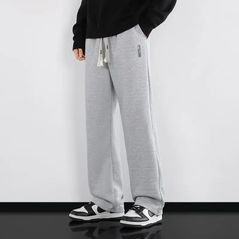 Small Columns Under The Sea Casual Pants Unisex Black-14
