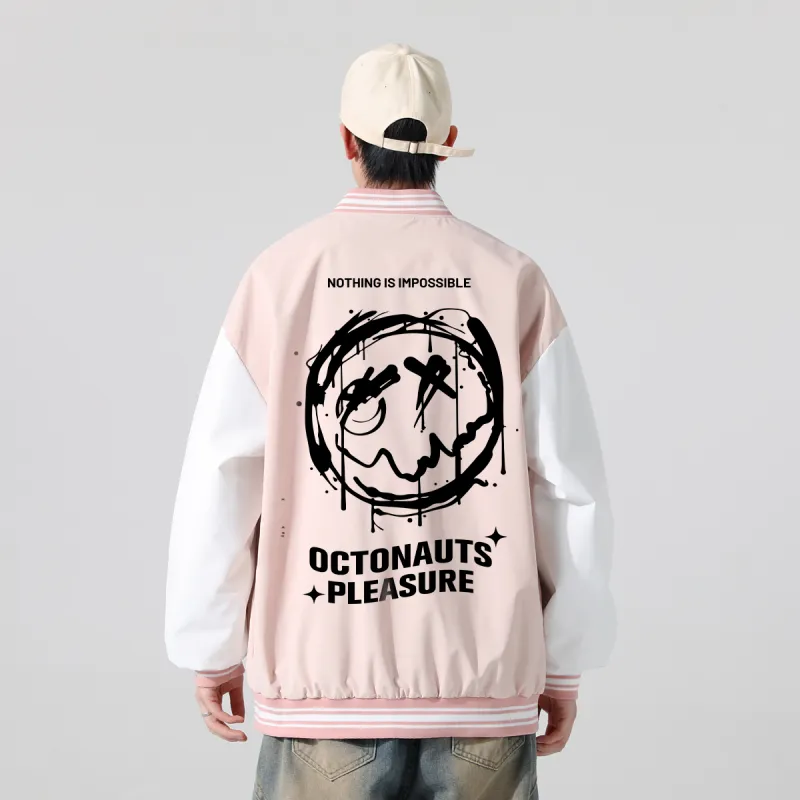 Small Columns Under The Sea Baseball Jacket Unisex-7