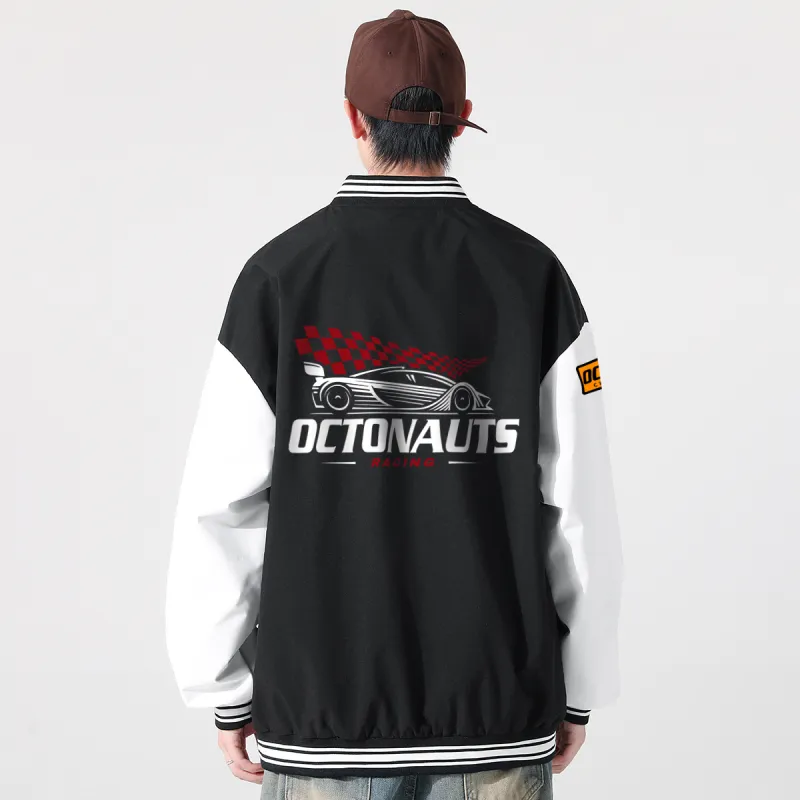Small Columns Under The Sea Baseball Jacket Unisex-3