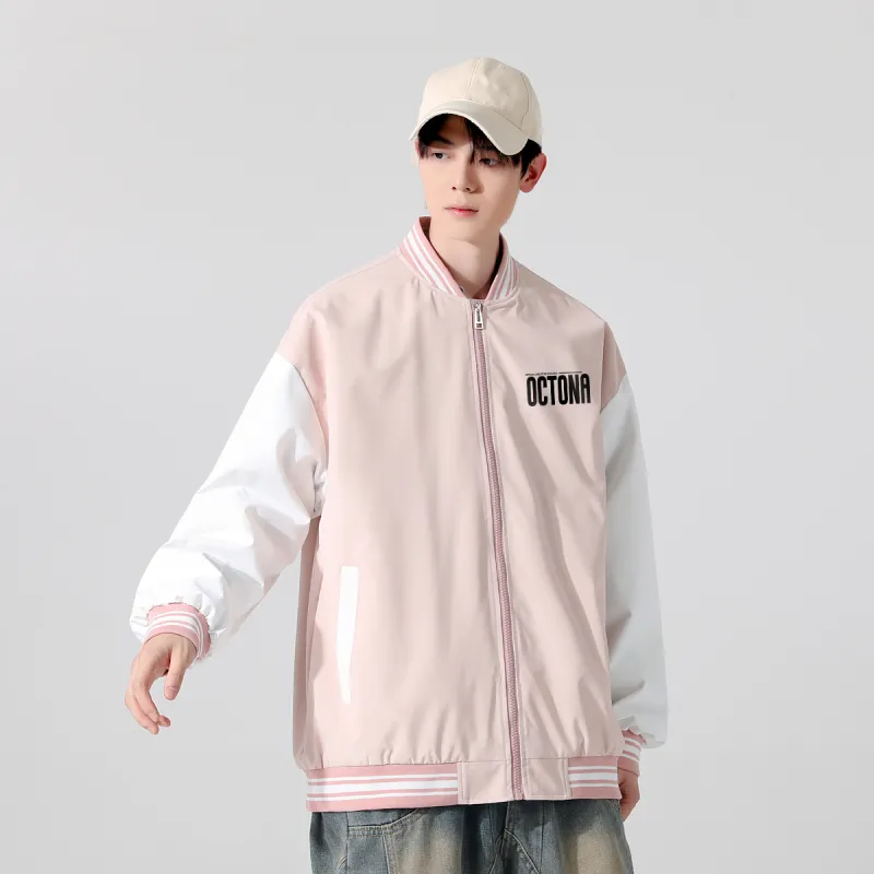 Small Columns Under The Sea Baseball Jacket Unisex-13