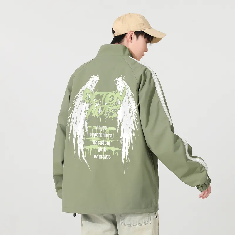Small Columns Under The Sea Jackets Coats Unisex-13