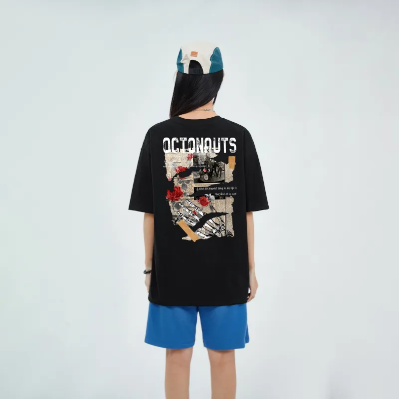 Small Columns Under The Sea T Shirt Unisex Black-2