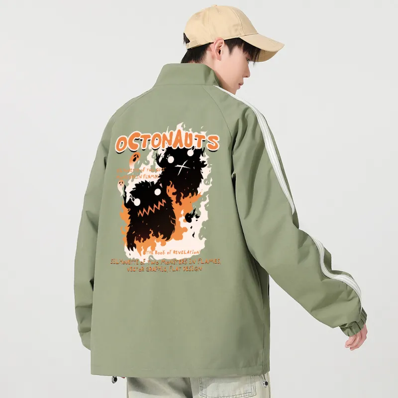 Small Columns Under The Sea Jackets Coats Unisex-11