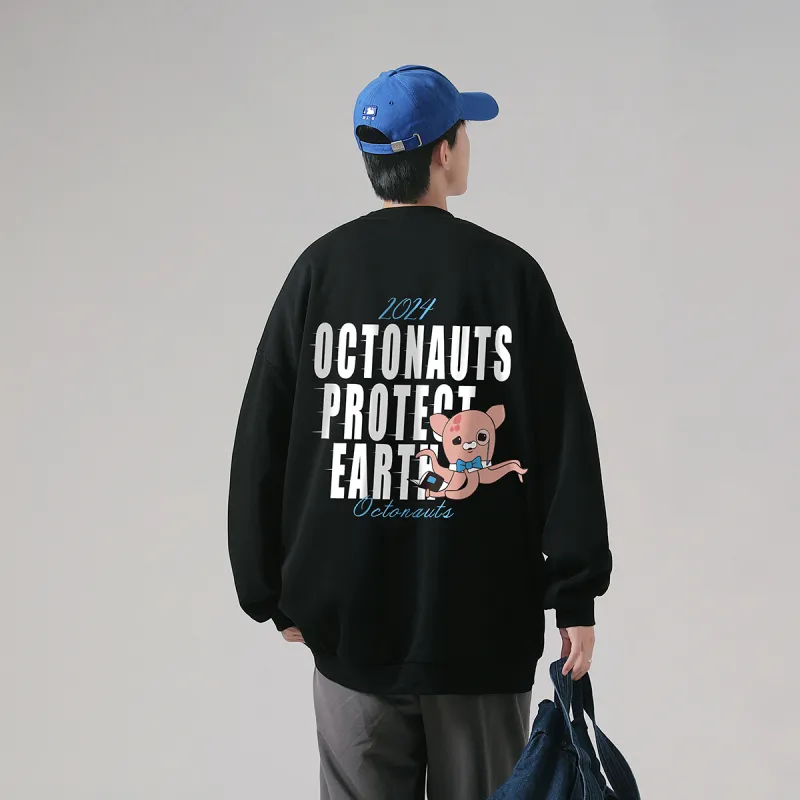 Small Columns Under The Sea Sweatshirt Unisex-2