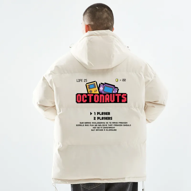 Small Columns Under The Sea Puffer Jacket Unisex-6