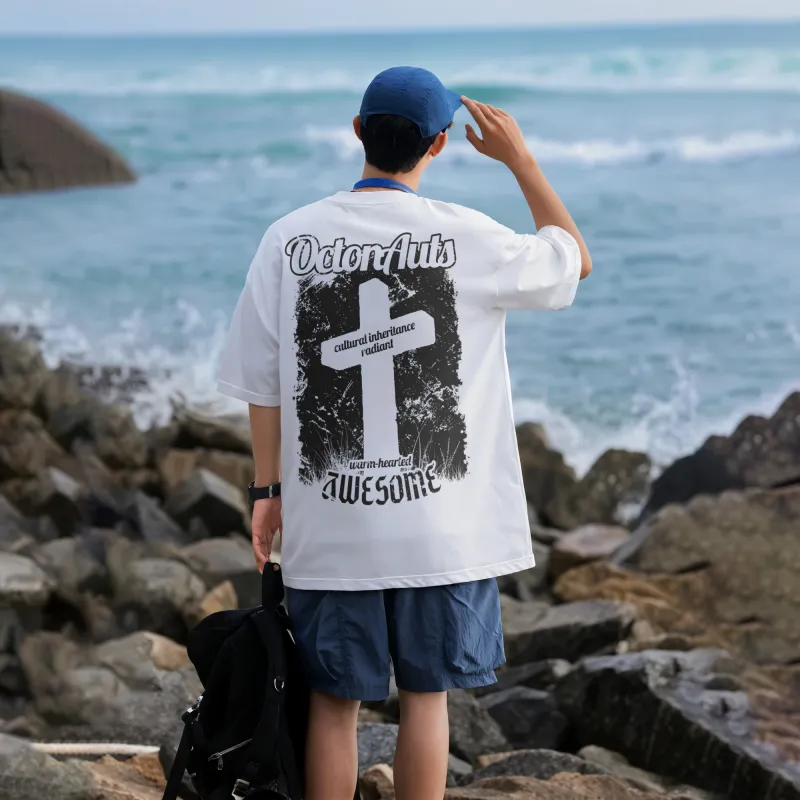 Small Columns Under The Sea T Shirt Unisex-4