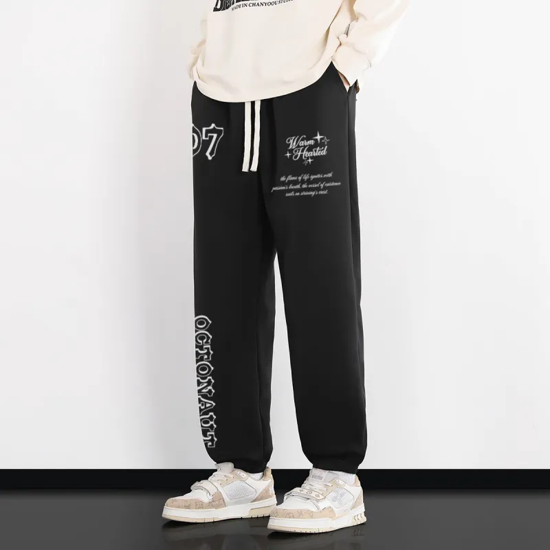 Small Columns Under The Sea Knitted Sports Pants Unisex-4