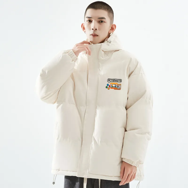 Small Columns Under The Sea Puffer Jacket Unisex-7