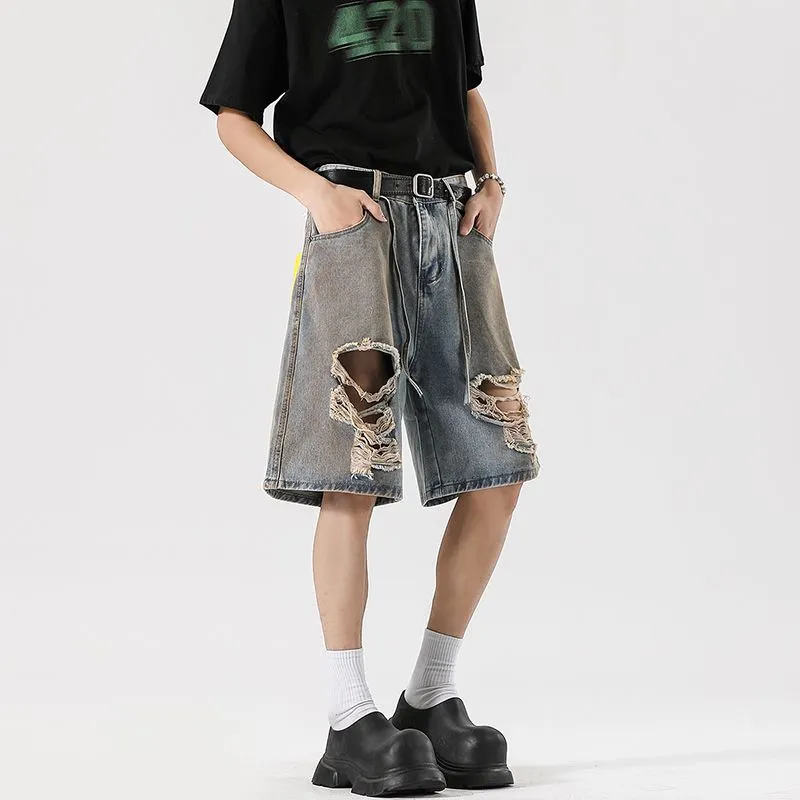 Glona Klio Denim Shorts Unisex Washed Color-4