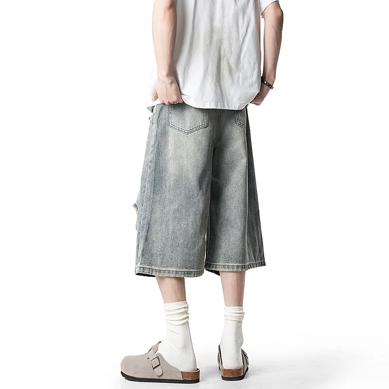 Glona Klio Denim Shorts Unisex Washed Blue-4