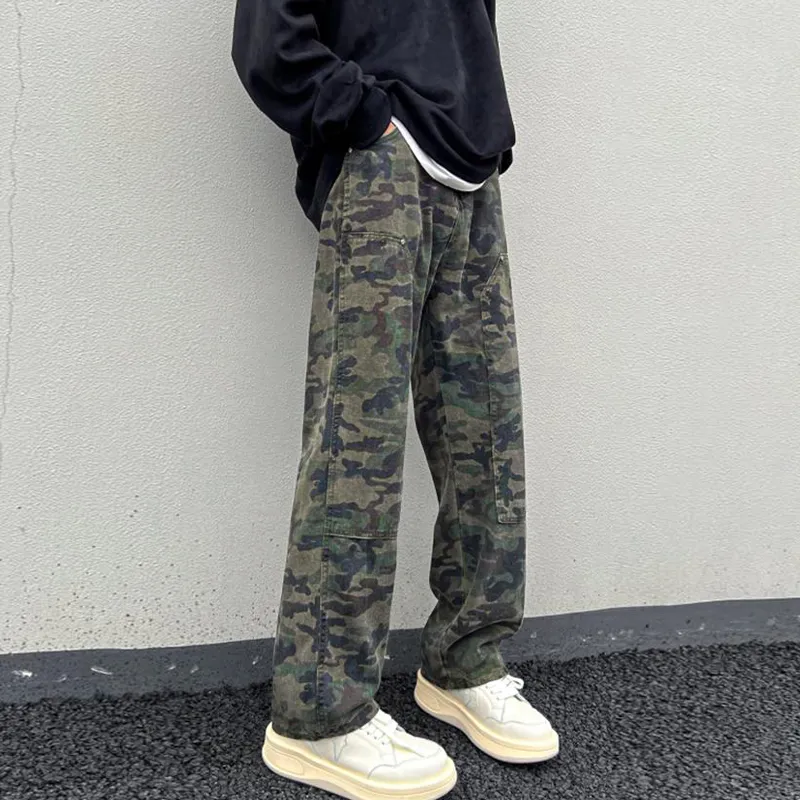 PAINT STAIN Casual Pants Unisex Fashion Camouflage Pants-31
