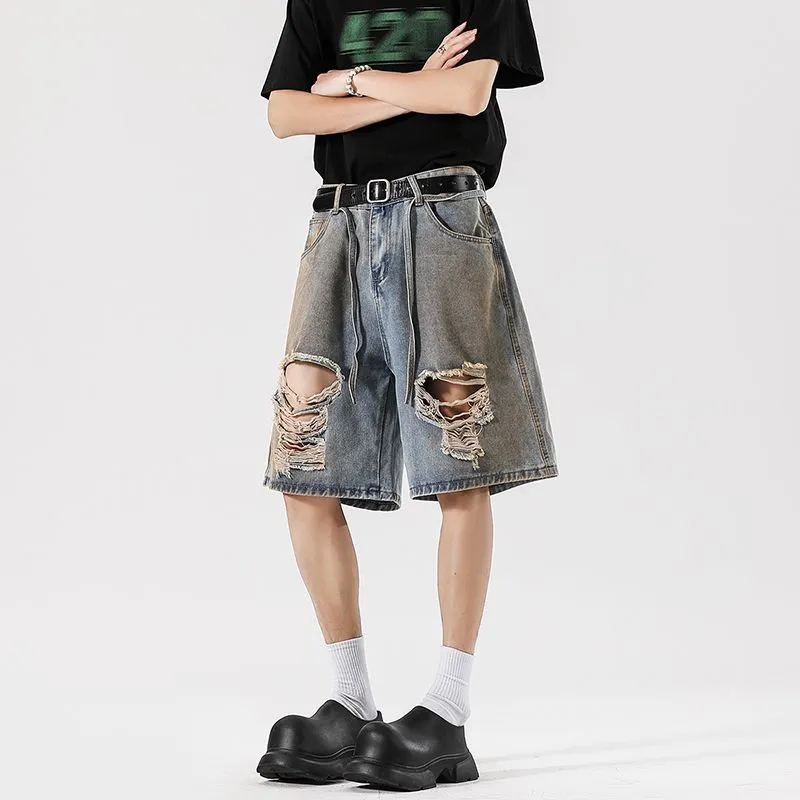 Glona Klio Denim Shorts Unisex Washed Color-3