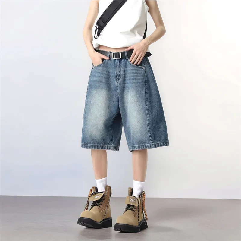 Glona Klio Denim Shorts Unisex Blue-3