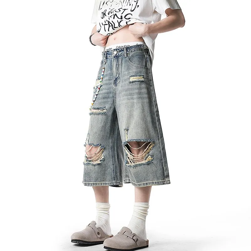 Glona Klio Denim Shorts Unisex Washed Blue-1
