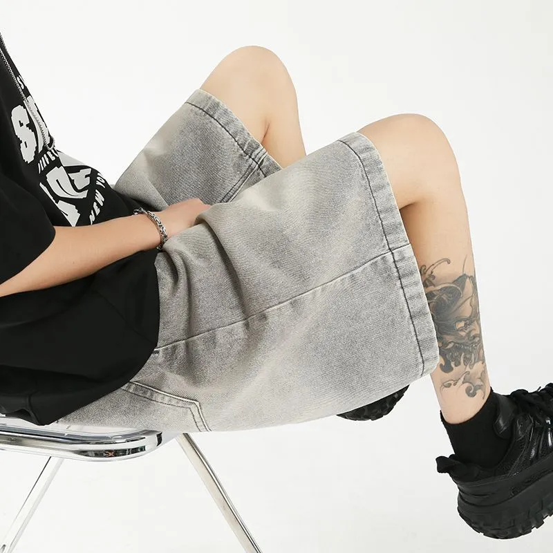 Glona Klio Denim Shorts Unisex Gray-4