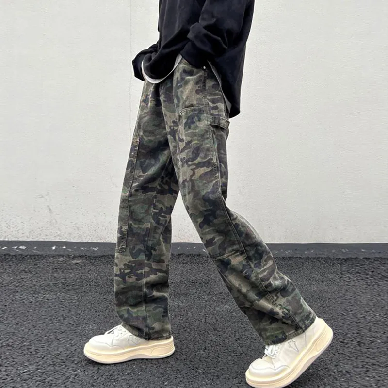 PAINT STAIN Casual Pants Unisex Fashion Camouflage Pants-30