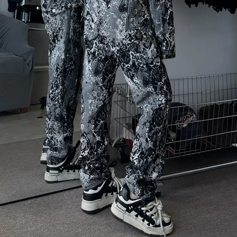Glona Klio Jeans Unisex Black White-7