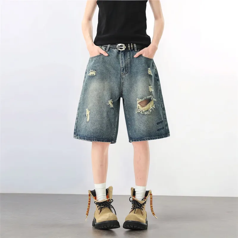 Glona Klio Denim Shorts Unisex Blue-2