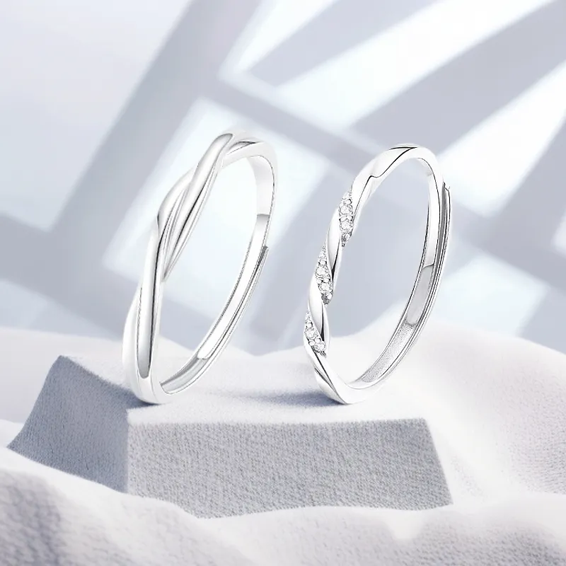 ZMG Zircon Rings Unisex Students Bestie Elegant Elegance Everyday Versatile Commute-1
