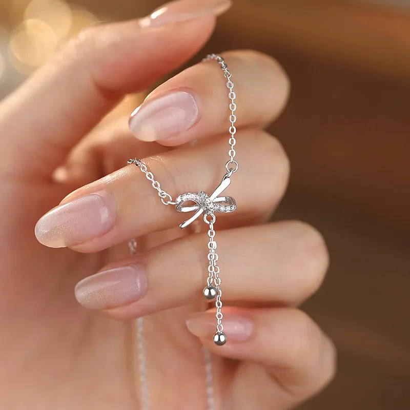 High Quality 999 Fine Silver Necklace Fashion Necklace Women's-8