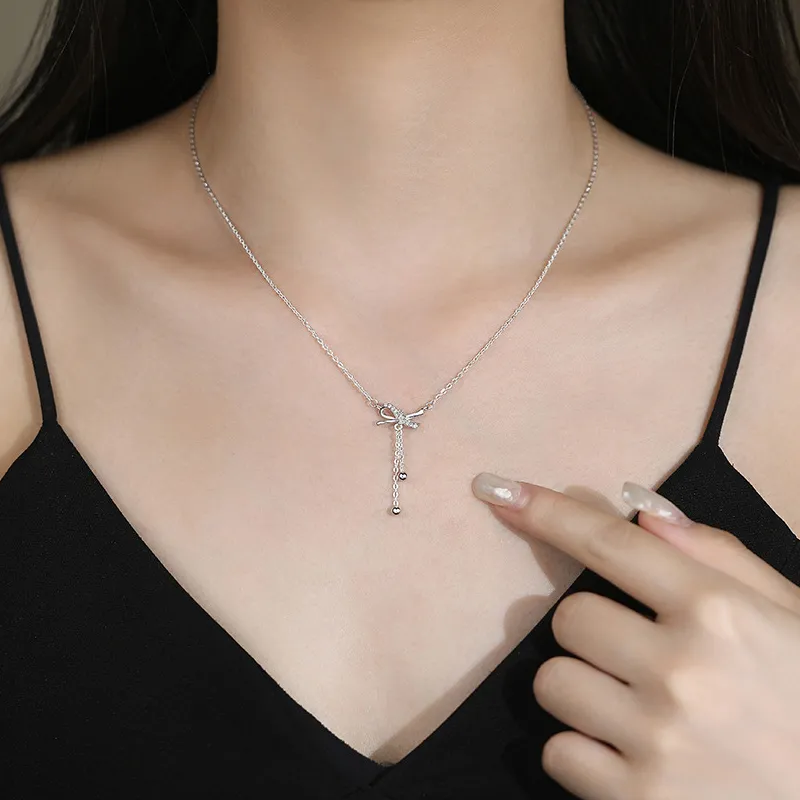 High Quality 999 Fine Silver Necklace Fashion Necklace Women's-10