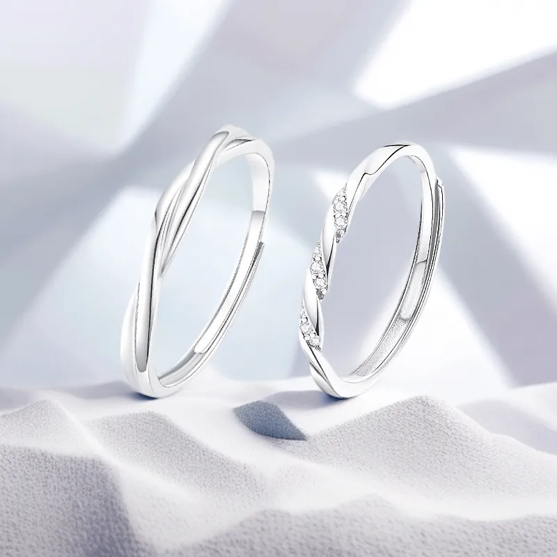 ZMG Zircon Rings Unisex Students Bestie Elegant Elegance Everyday Versatile Commute-2