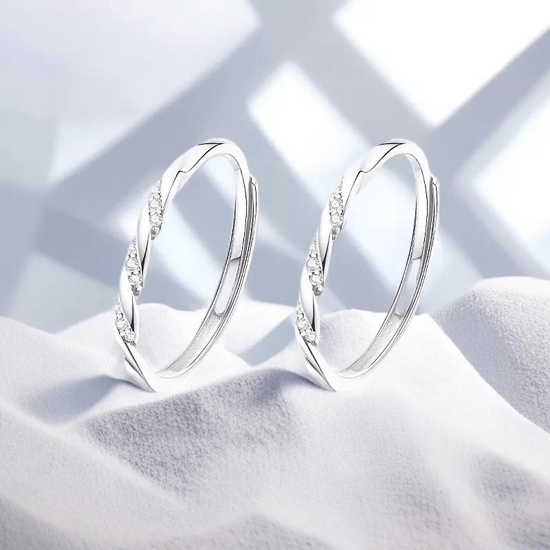 ZMG Zircon Rings Unisex Students Bestie Elegant Elegance Everyday Versatile Commute-5