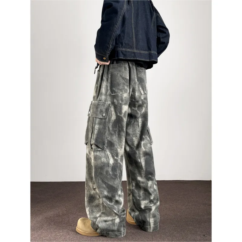 Chisportate Casual Pants Unisex Tie Dye Camouflage-2