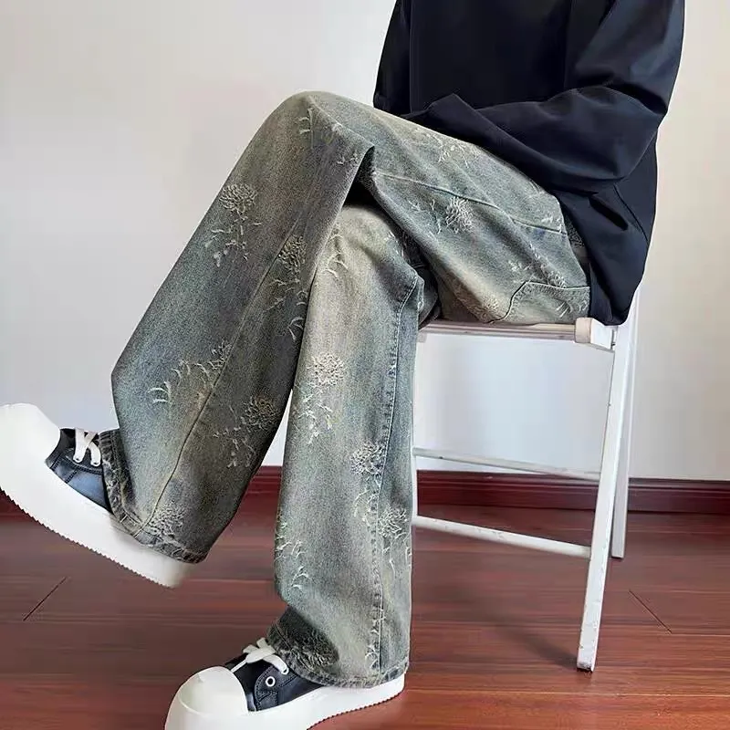 TESTUNG Jeans Unisex Yellow Mud Series-14