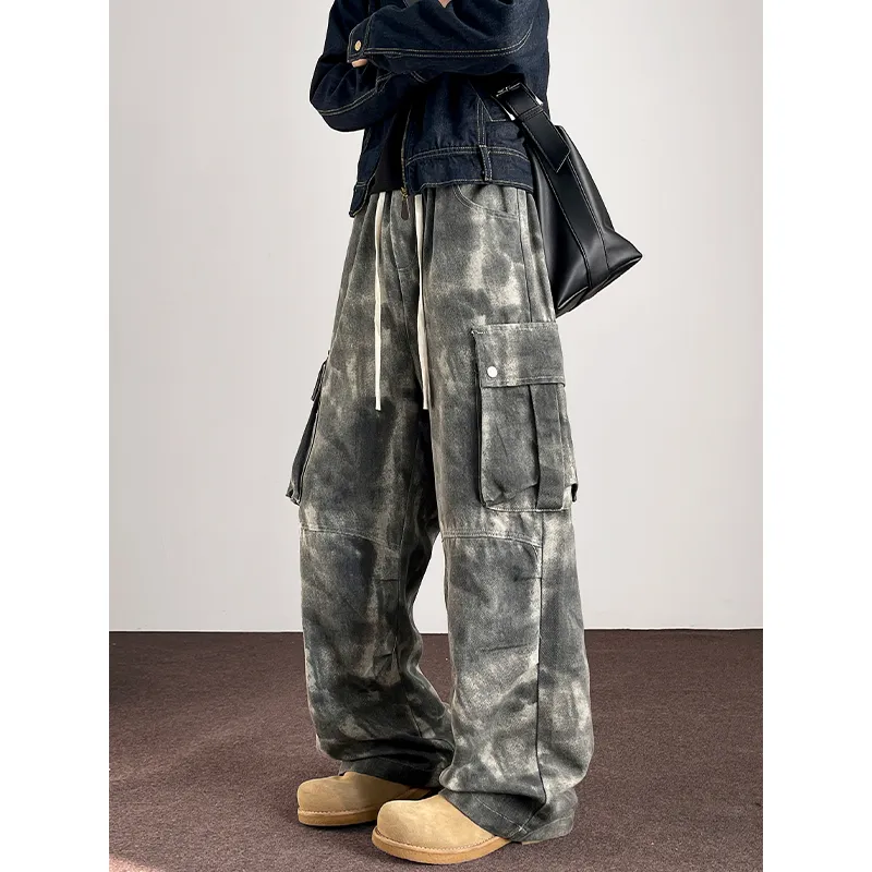 Chisportate Casual Pants Unisex Tie Dye Camouflage-1
