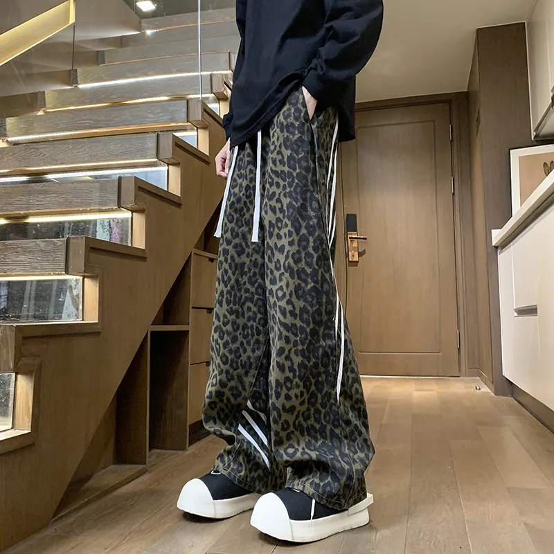Chisportate Jeans Unisex Leopard Print-2