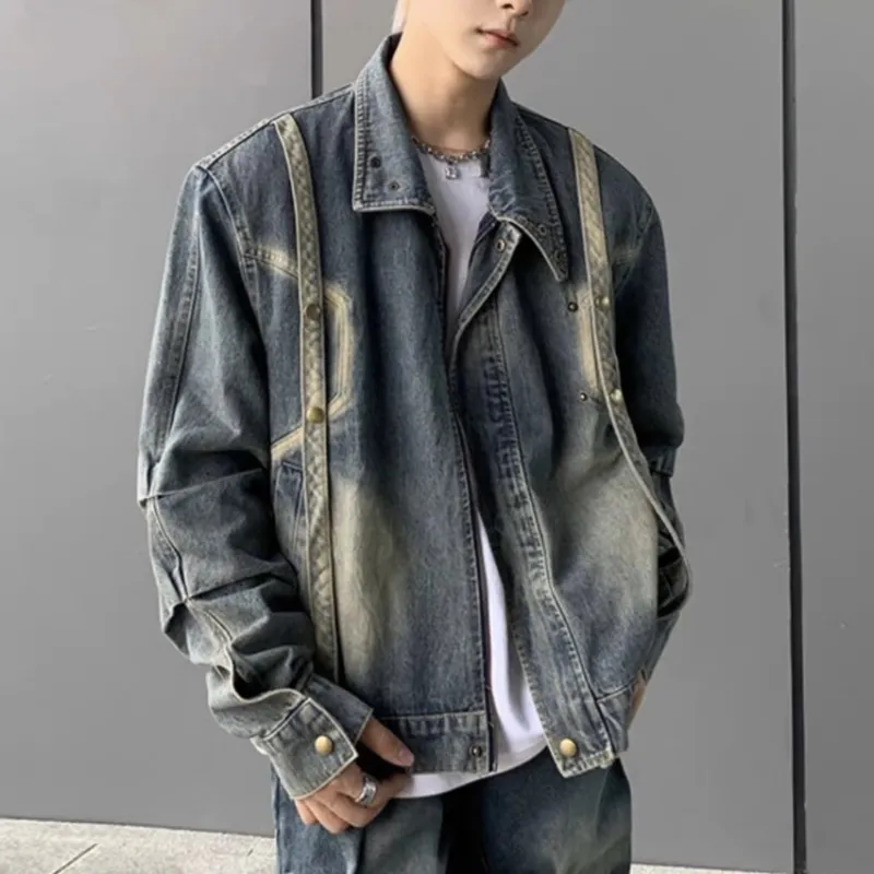 Chisportate Denim Jacket Unisex Vintage Blue-2