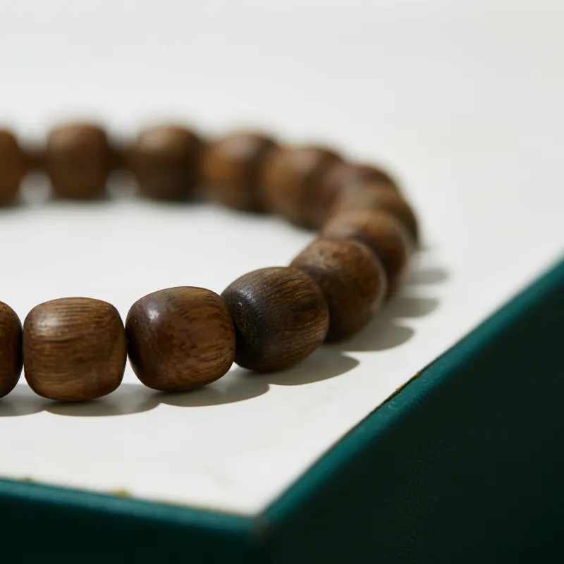 A bead Precious Wood Bead Strings Unisex-3