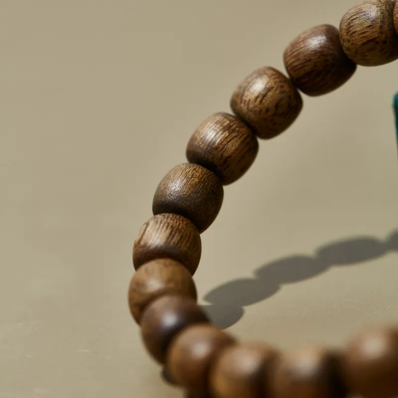 A bead Precious Wood Bead Strings Unisex-2