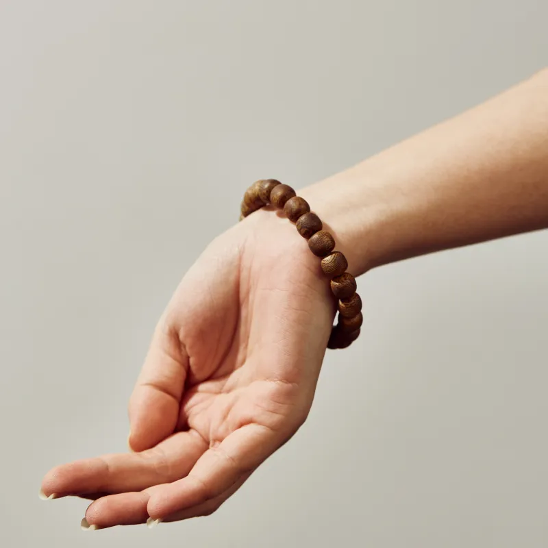 A bead Precious Wood Bead Strings Unisex-4