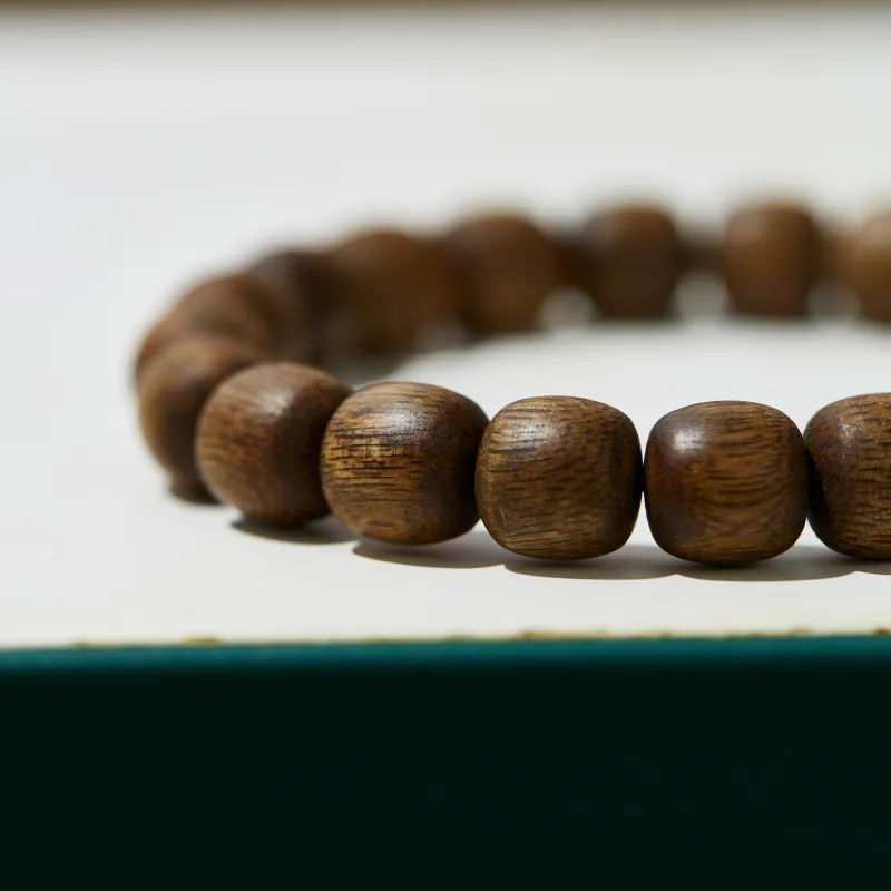 A bead Precious Wood Bead Strings Unisex-3