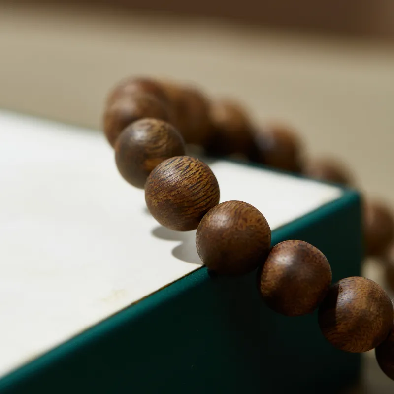 A bead Precious Wood Bead Strings Unisex-3