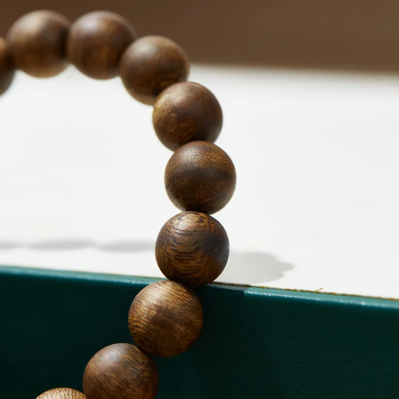 A bead Precious Wood Bead Strings Unisex-4