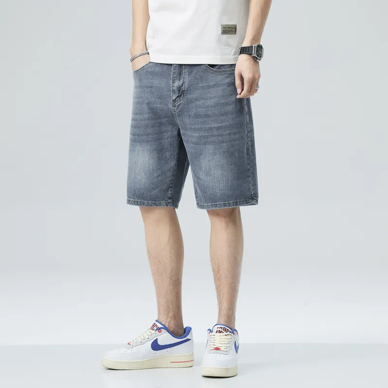 SUNDANCE Denim Shorts Men's Gray Blue-5