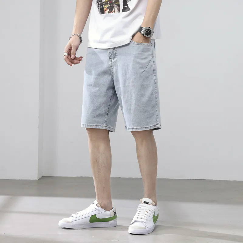 SUNDANCE Denim Shorts Men's Light Blue-2