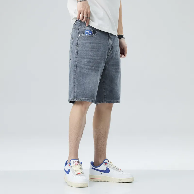 SUNDANCE Denim Shorts Men's Gray Blue-4