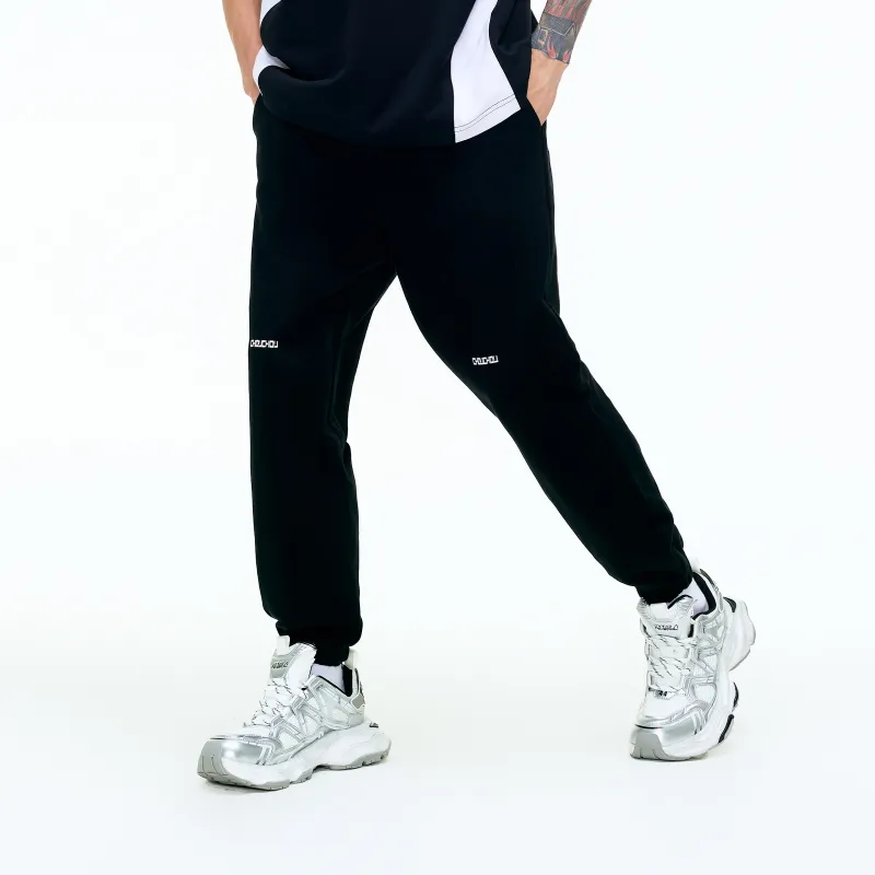 CHOUCHOUS Casual Pants Unisex Black-3