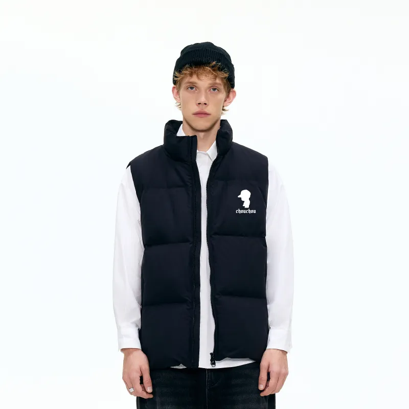 CHOUCHOUS Vests Unisex Black-6