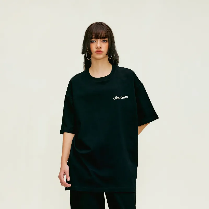 CHOUCHOUS T Shirts Unisex Black-4