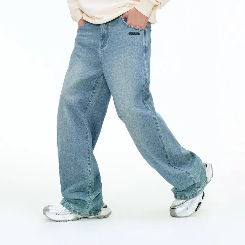 CHOUCHOUS Jeans Unisex Blue-4