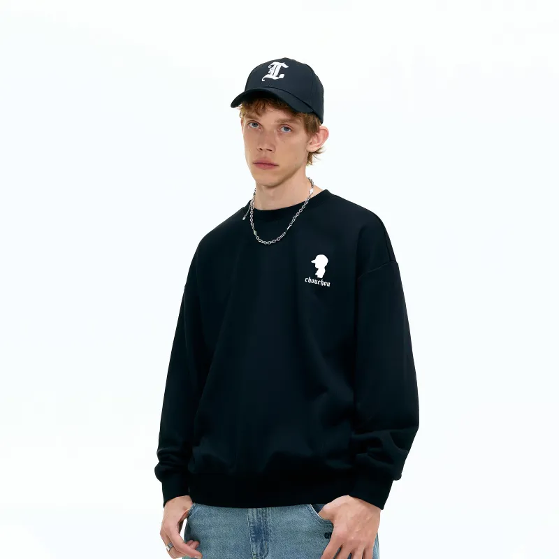 CHOUCHOUS Sweatshirt Unisex Black-4