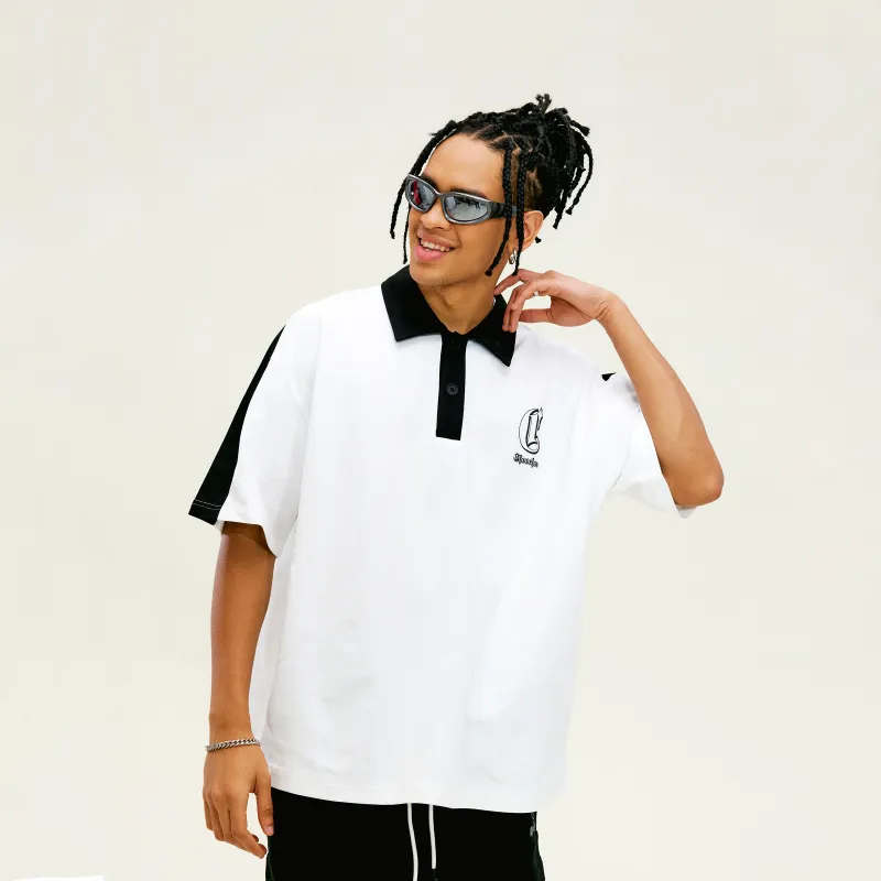 CHOUCHOUS T Shirt, Knitted Fabric Polo Shirt Unisex-8