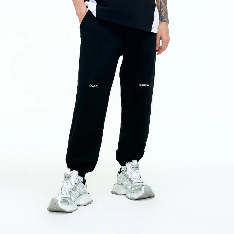 CHOUCHOUS Casual Pants Unisex Black-6